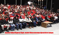 Gazeteci Göksü Öngören Özgür, Atatürk Üniversitesinde Öğrencilerle Buluştu
