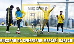 Muşspor, Gebzespor maçına sıkı hazırlanıyor