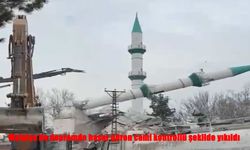 Depremde Hasar Gören Cami Tarihe Karıştı