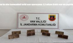 Van’da altın hammaddeli tarihi eser operasyonu: 3,5 milyon liralık eser ele geçirildi