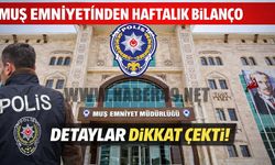 Muş Emniyeti bir haftalık operasyon bilançosunu açıkladı