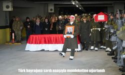 Astsubay Başkök düzenlenen askeri törenle memleketi Ordu’ya uğurlandı.