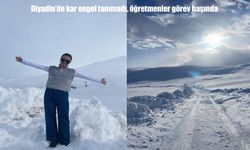 Diyadin'de kar engel tanımadı: Öğretmenler görev başında