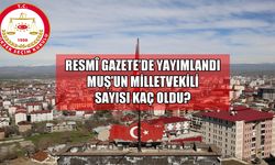 Resmî Gazete’de yayımlandı: Muş TBMM’de kaç vekille temsil edilecek?