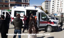 Malatya'da otomobille motosiklet çarpıştı: 1 yaralı