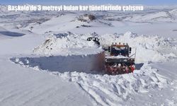 Başkale’de kar kalınlığı 3 metreyi aştı, ekipler seferber oldu