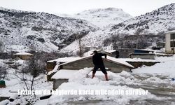 Erzincan’da köylerde karla mücadele sürüyor