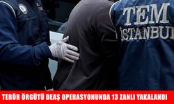 İstanbul'da terör örgütü DEAŞ operasyonunda 13 zanlı yakalandı