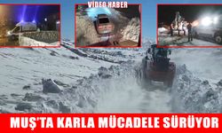 Muş’ta kar ve tipi geçit vermiyor: 25 köy yolu ulaşıma kapandı