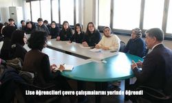 Erzincan’da öğrenciler geri dönüşüm çalışmalarını yerinde inceledi