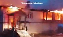 Yüksekova'da baca yangını