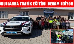 Korkut Trafik Jandarması’ndan Sazlıkbaşı Köyü öğrencilerine güvenli trafik eğitimi