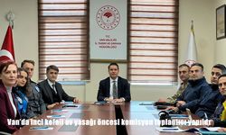 Van'da inci kefali av yasağı öncesi komisyon toplantısı yapıldı
