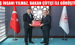 Bakan Çiftçi, Muşlu iş insanı Nurettin Yılmaz’ı makamında kabul etti