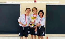 Masa tenisinde Hamur’un en iyileri belli oldu