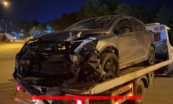 Elazığ’da kontrolden çıkan otomobil duvara çarptı: 1 yaralı