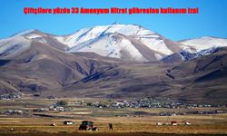 Çiftçilere yüzde 33 amonyum nitrat gübresi için geçici kullanım izni