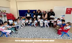 Kars’ta polislerden minik öğrencilere güvenlik dersi