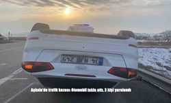Aşkale’de otomobil takla attı: 2 kişi yaralandı
