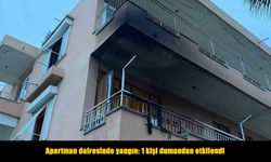 Apartman dairesinde yangın paniği