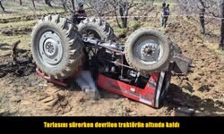 Engebeli arazide facia: Traktörün altında kalan sürücü öldü