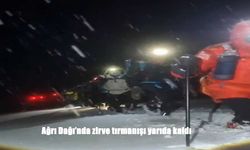 Ağrı Dağı’nda zirve denemesi hava engeline takıldı