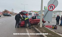 Aşkale’de korkutan kaza: Facianın eşiğinden dönüldü