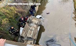 Giresun’da hafif ticari araç dere yatağına düştü: 3 ölü, 2 ağır yaralı