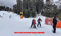 Kars’ta Bayramda Pistler Dolup Taştı: Kayakseverler Karın Keyfini Çıkardı