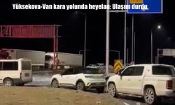 Yüksekova-Van kara yolunda heyelan: Ulaşım durdu