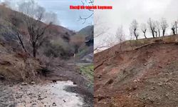 Elazığ Kambertepe Köyünde Toprak Kayması