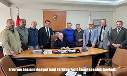 Erzurum Basınının Duayen İsmi Feridun Fazıl Özsoy Hayatını Kaybetti