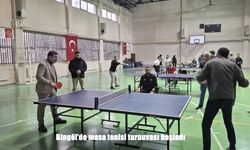 Bingöl'de Masa Tenisi Heyecanı Başladı
