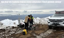 58 yaşındaki dağcıyı arama çalışmaları üçüncü gününde devam ediyor