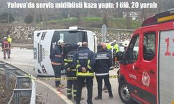 Yalova’da işçileri taşıyan midibüs devrildi: 1 ölü, 20 yaralı