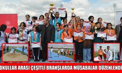 Muş’ta 12 okuldan 80 sporcu kıyasıya yarıştı