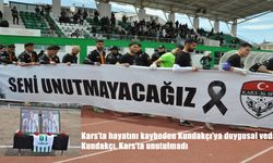 Kars 36 Spor’dan Kubilay Kaan Kundakçı için duygusal anma