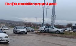 Elazığ’da iki otomobil çarpıştı: 3 yaralı