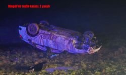 Bingöl’de kontrolden çıkan araç takla attı: 2 yaralı