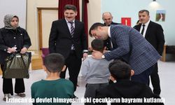Erzincan’da çocuk evlerinde bayram sevinci paylaşıldı
