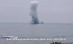 Ordu’da kıyıya vuran insansız deniz aracı kontrollü şekilde imha edildi