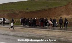 Siirt’te düğün konvoyunda kaza: 2 yaralı