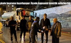 Erzurum Aşkale’de bayram öncesi yoğun temizlik çalışması