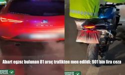 Abart egzoz bulunan 81 araç trafikten men edildi: 901 bin lira ceza