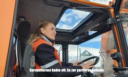 Zorlu kış mesaisinde kadın imzası: 86. Şube Şefi sahada