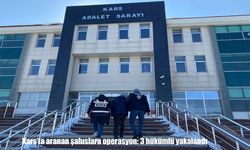 Kars’ta aranan 3 hükümlü yakalandı