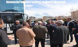 Elazığ Kovancılar’dan kutsal topraklara umre yolculuğu başladı