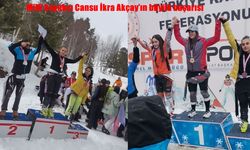 13 yaşındaki milli kayakçıdan büyük başarı: Cansu İkra Akçay zirvede