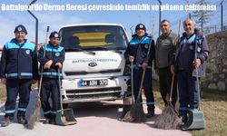 Battalgazi Belediyesi’nden Derme Deresi’nde yoğun temizlik çalışması