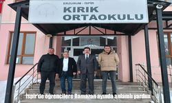 İspir’de öğrencilere ramazan sevinci: Spor malzemeleri ve çikolata hediyesi